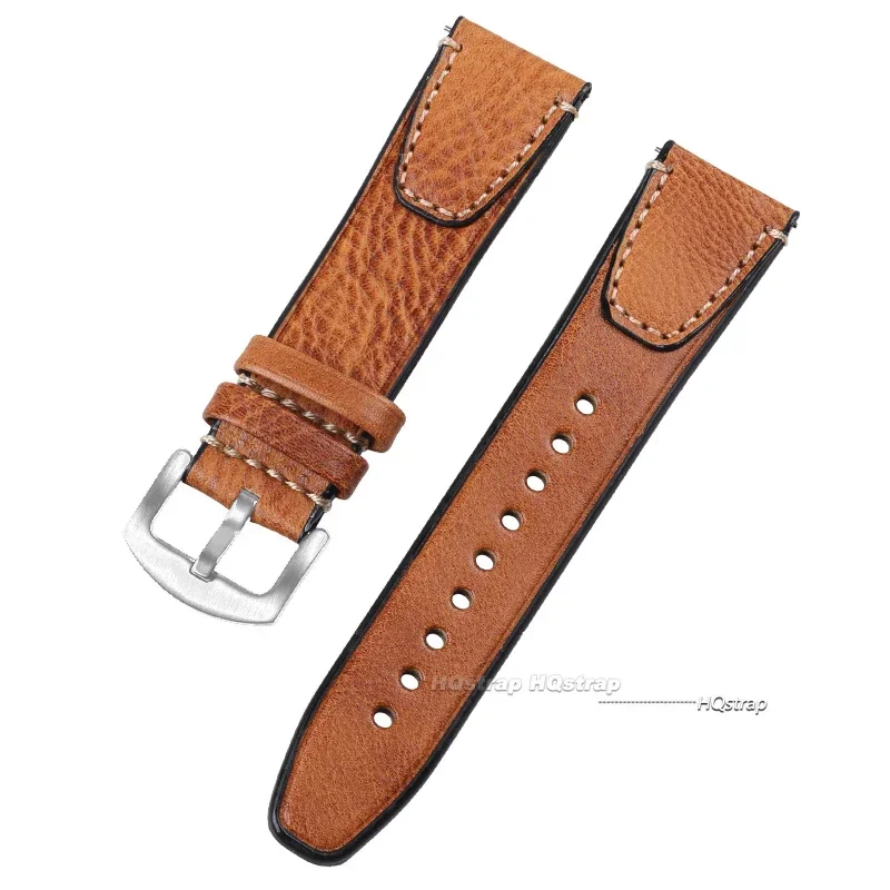 Universal Leather Quick Release Watch Band - Stylish Replacement Strap