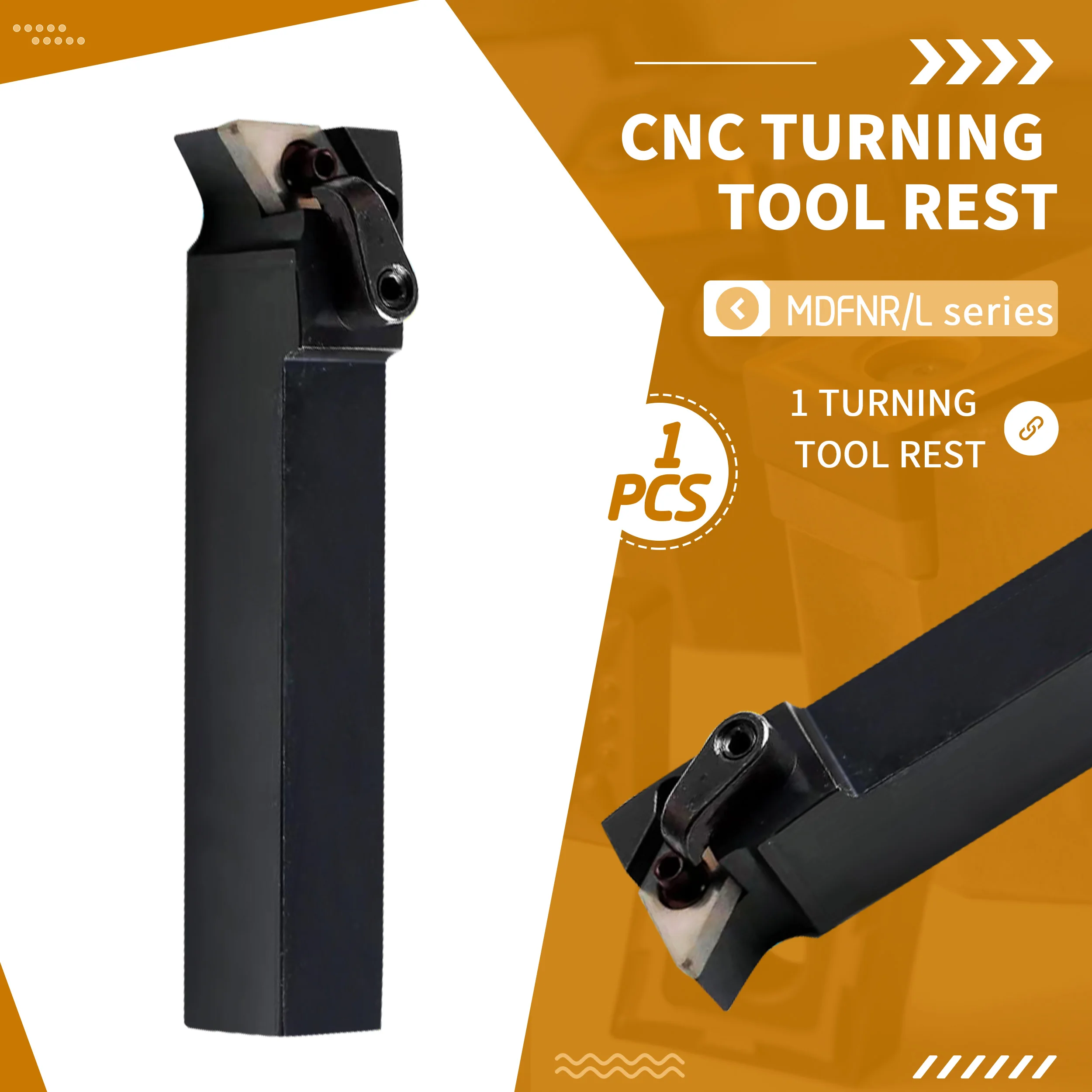 

MDFNR1616H11 MDFNR2020K MDFNR2525M15 MDFNR/MDFNL CNC Lathe External Turning Tool Holder Impact resistance No DNMG Carbide insert
