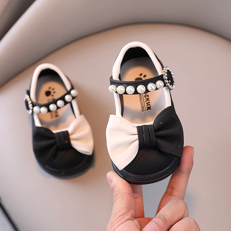 Spring and Autumn Girls Leather Shoes Baby Shoes Princess Soft   Baby Walking Shoes  Children\'s Fashionable