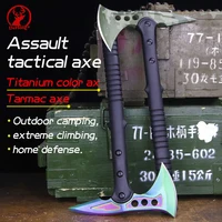 G10 Color titanium multi-purpose American fire rescue hammer axe Truck-mounted survival camping tactical axe Logging hand axe 2