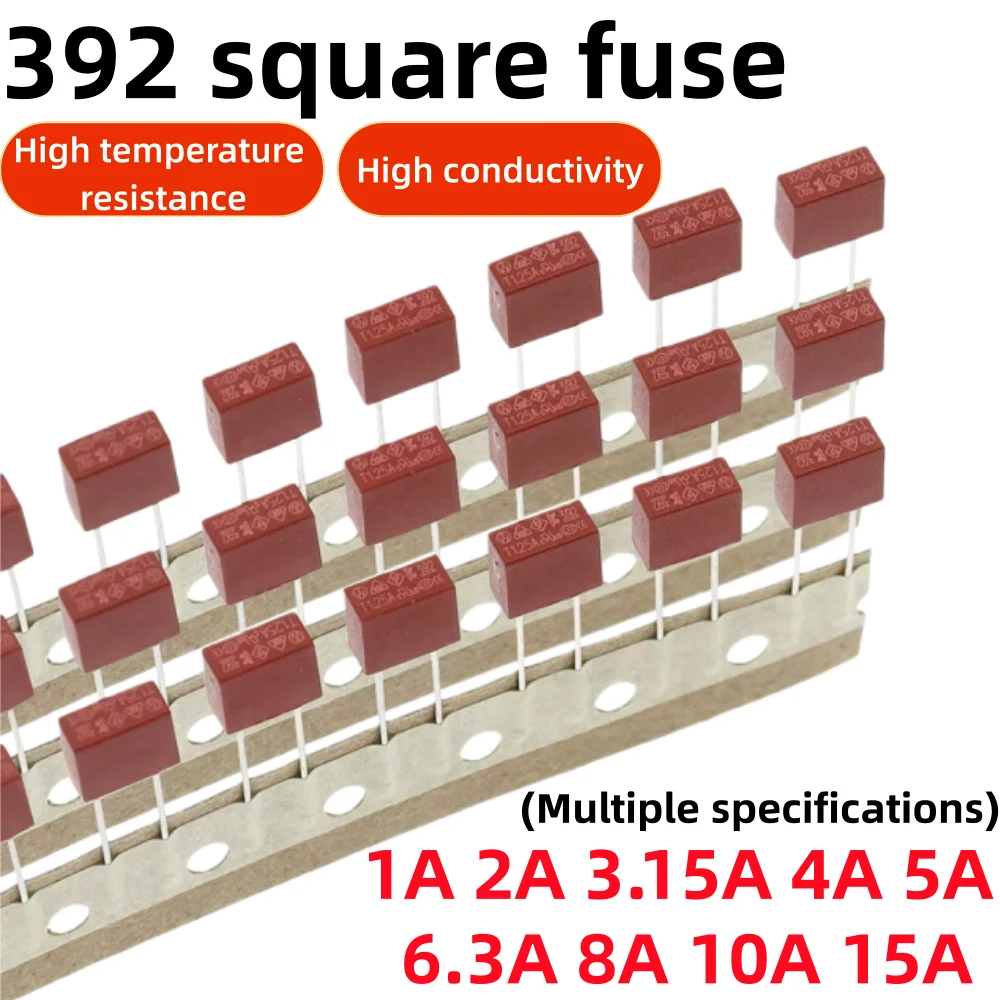 Assorted Slow Blow Fuses: 10-Piece Set, 250V, Various Amperages