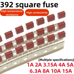 Assorted Slow Blow Fuses: 10 - Piece Set, 250V, Various Amperages - T3A