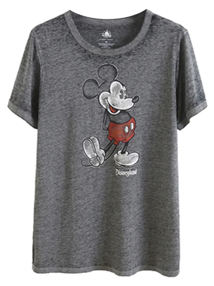 Disney Vintage Mickey Mouse Cartoon Print Distressed Water