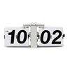 Flip Desk Clock Auto Flip Wall Mount  Powered Large Numbers Home Decor R7UB 5