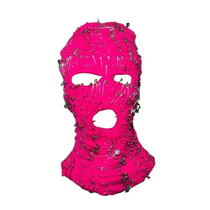 

Soft Knit Skiing Beanie Hat Novelty Clip Balaclava Hat Cosplay Party Costume Cap D46A