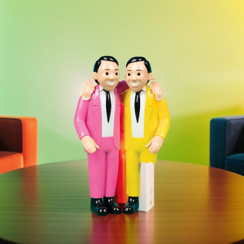 Fwen 액션 피규어 재미있는 인형 손으로 그린 캐릭터 조각상, 가족 선물 조각 및 장식, 절묘한 수제