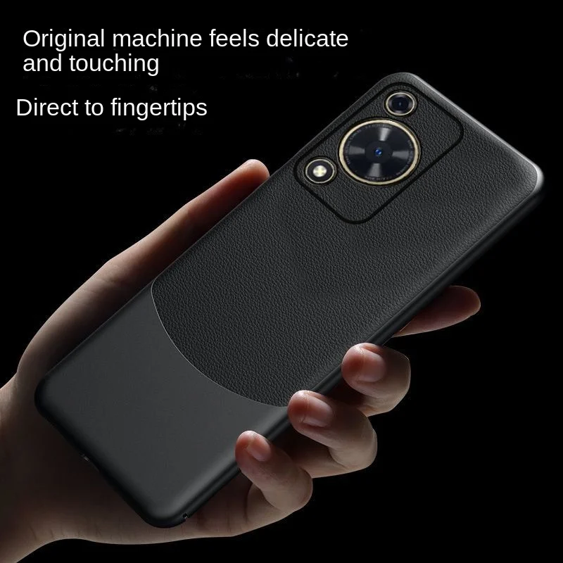 Luxury PU Leather Skin Magnetic Protective Back Cover Case