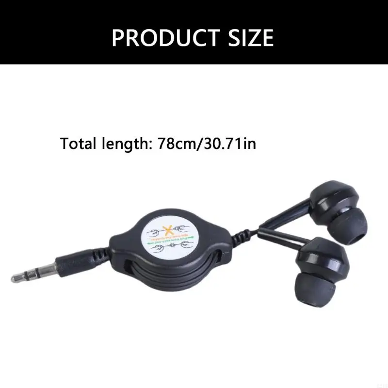 E21E 3.5mm Retractable Earphone Sound Cable Male for Car Phone MP3 MP4 Music 6