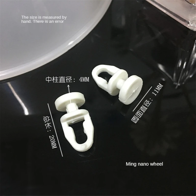 30pcs 흰색 플라스틱 레일 커튼 컨베이어 후크 롤러 홈 커튼 행거 HHooks 액세서리 커튼 Tieback 후크