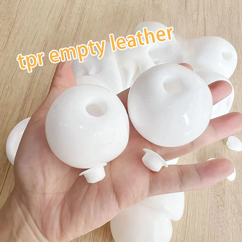 스피어 쥬얼리 TPR 캐스팅 몰드, 초박형 우유 향기 유체 우유 화이트 컬러 볼 가죽 DIY 필링 느린 리바운드 장난감, 1 개