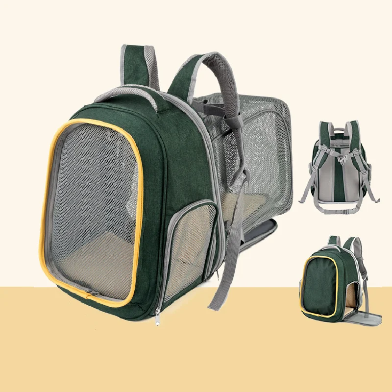 

Cat Carrier Backpack Dog Bag Expandable Mesh Breathable Foldable Pet Travel Bags for Small Dogs Cats Rabbits Pet Accessories