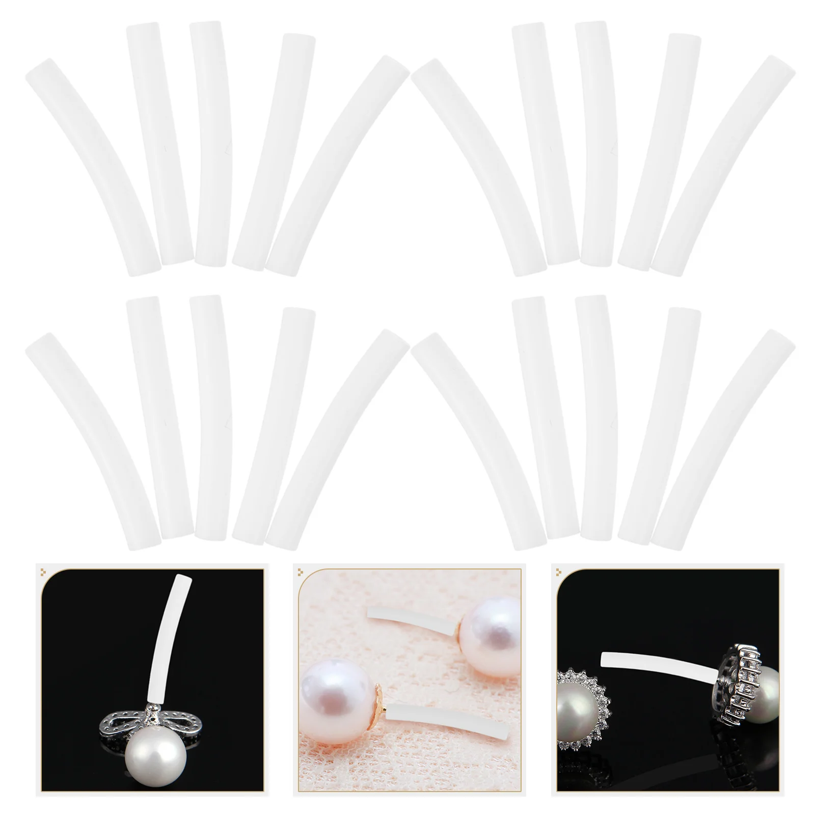 

5000 Pcs An Fittings Needle Protection Cover Transparent Sleeves for Earrings Lengthen Stud Plastic Protector Protectors