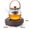 220V Electric Ceramic Stove Portable Heater Tea Maker 6 Gear Adjustable Water Boiler Smart Tea Maker Household Appliances 800W 6