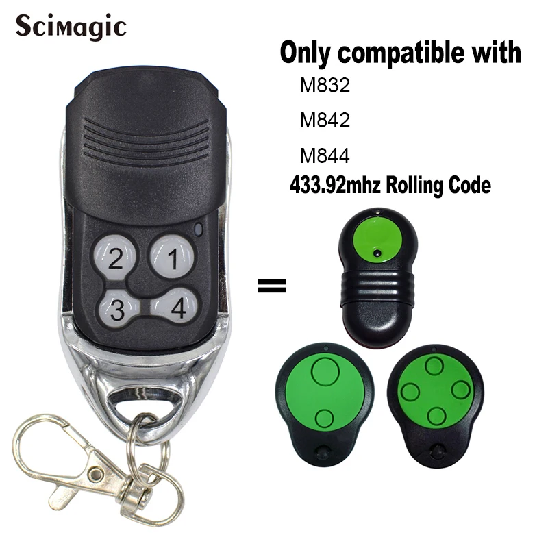 

Remote Control For Merlin Prolift 230T, Merlin Prolift 430R M842 M844 M832 Garage Openers