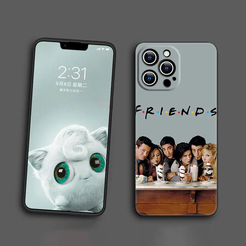 iphone 13 mini case Friends Together Silicone Phone Case for Iphone 14 13 12 Mini 11 Pro XS Max 7 8 6 6S Plus XR X SE 2020 2022 5 5S Black Cover iphone 13 mini waterproof case