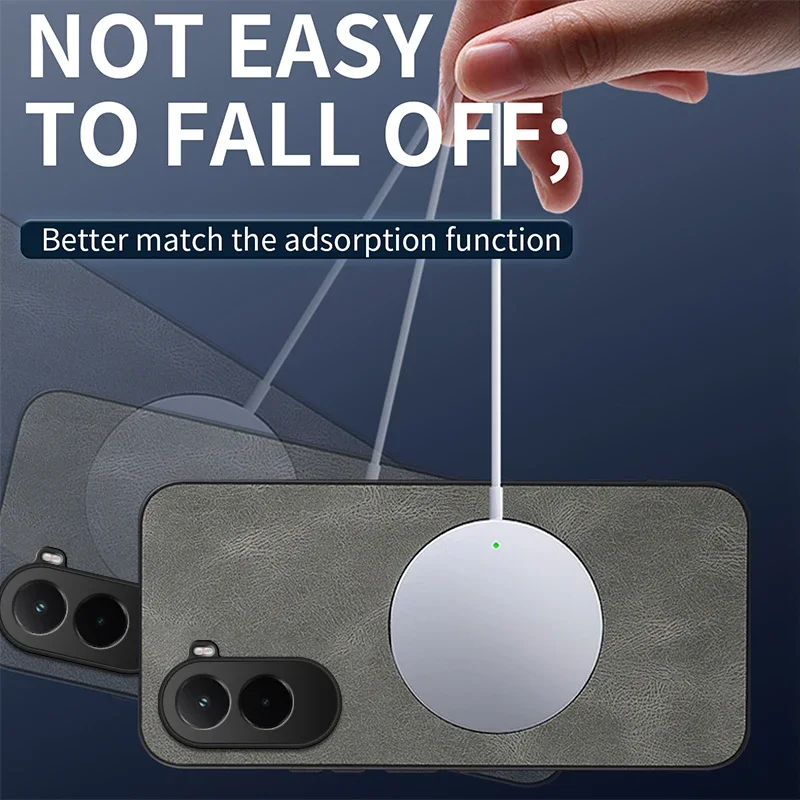 Retro Smooth-Touch Sheepskin Magnetic Shockproof Case - Business Edition