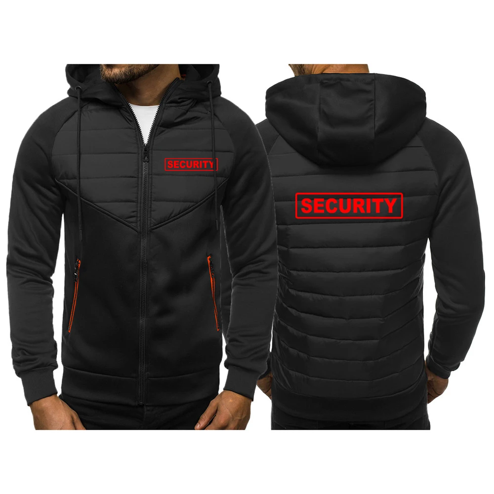Cotton Padded Three Color Slim Fit Mens Hoodie Jacket