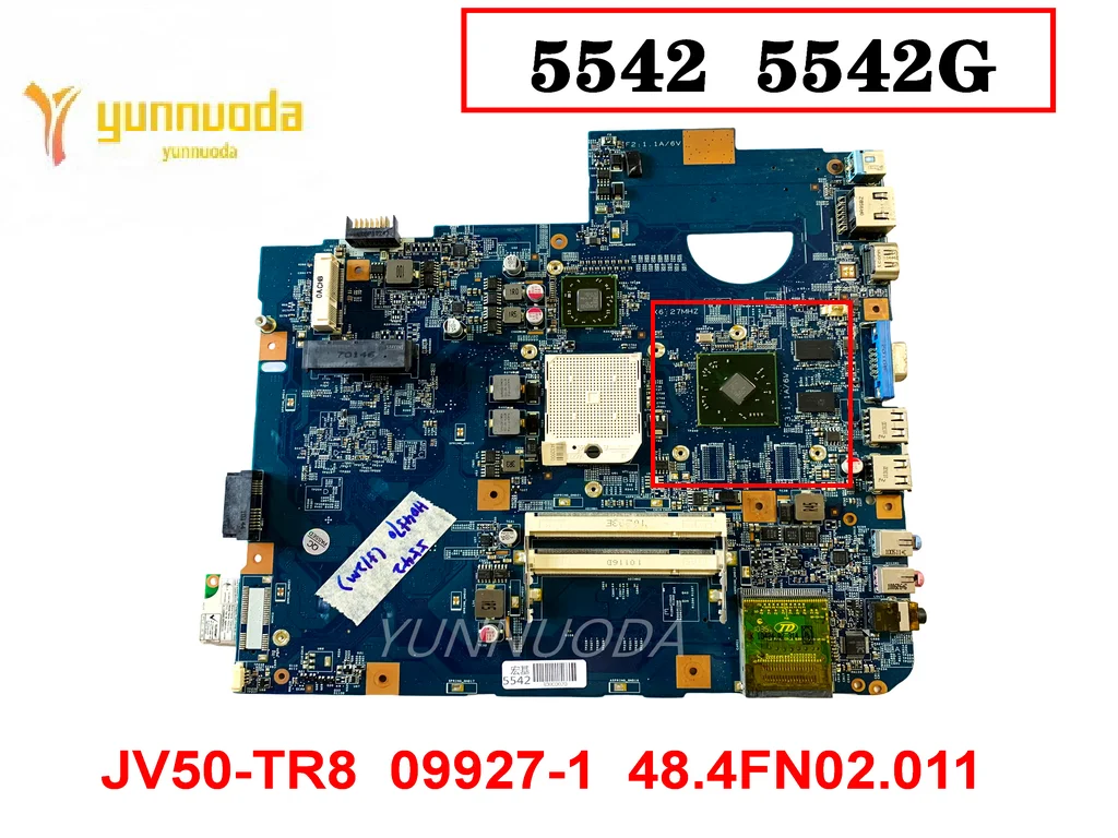 Original para Acer 5542 5542g Portátil Placa-mãe Jv50-tr8 099271 48.4fn02. 011 Mbpqg01001 Ddr3 Testado Bom