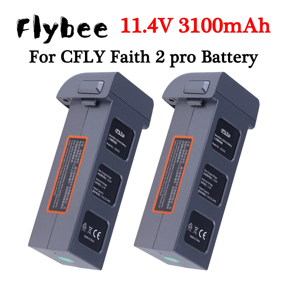 

11.4V 3100mAh LiPo Battery for C-FLY Faith 2 Pro / Faith2 Pro Foldable 5G Wifi GPS RC Drone Quadcopter Spare Battery Accessories