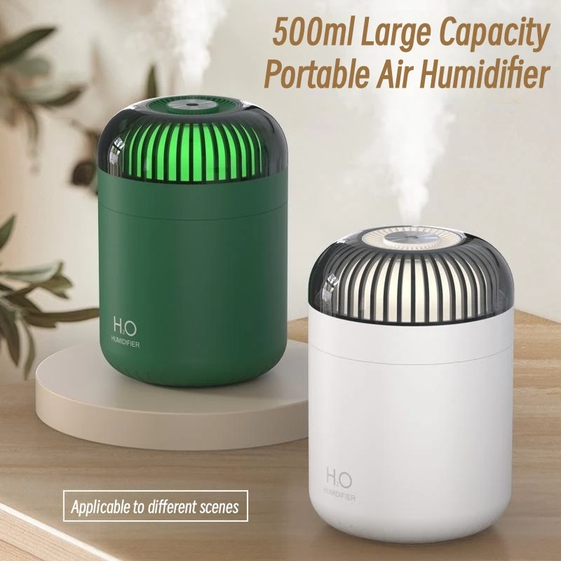 500ML Large Capacity Home Air Humidifier USB Electric Ultrasonic Water Aroma Essential Oil Fragrance Diffuser with Color Light