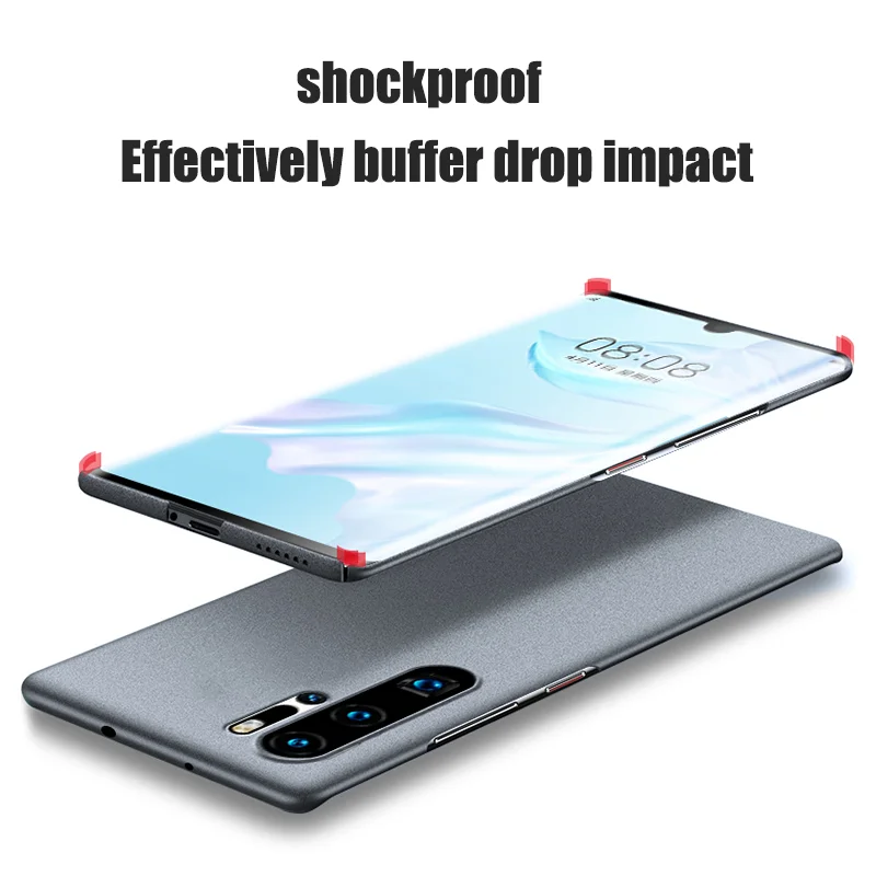 Slim Sandstone Matte Shockproof Phone Case - Hard PC Protective Cover