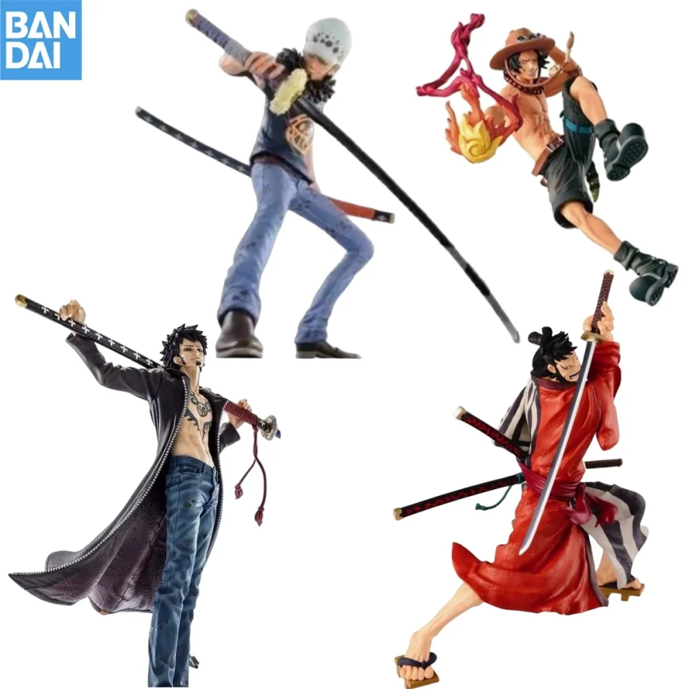 

Original Bandai Anime ONE PIECE Decisive Battle on Top Banpresto COLOSSRUM Water Law Portgas D Ace Kin Emon Figure Toys Gifts
