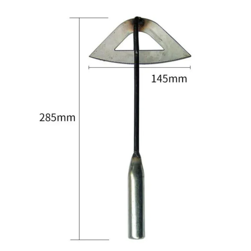 Steel Hardened Hollow Hoe Handheld Weeding Rake Planting Vegetable Farm Garden Tools Agriculture Tool Weeding Accessories
