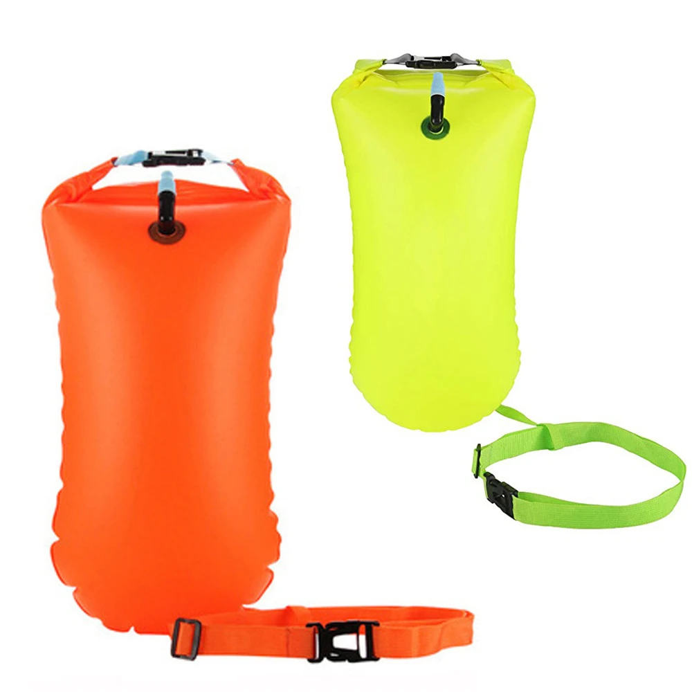 NEW Water Sea Swimming Float Swimming Buoy Safety Signal Air Bag Ultralight Diving Buoy Inflatable Bag Large Capacity PVC