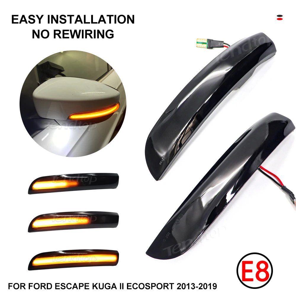 Dynamic Blinker For Ford Escape Kuga Ii Ecosport 2013 2019 Flashing