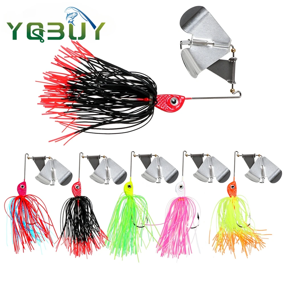 14.5g spinnerbait fishing lures bass fishing buzzbait multicolor bass trout salmon metal spinner baits swim jigs fishing lure
