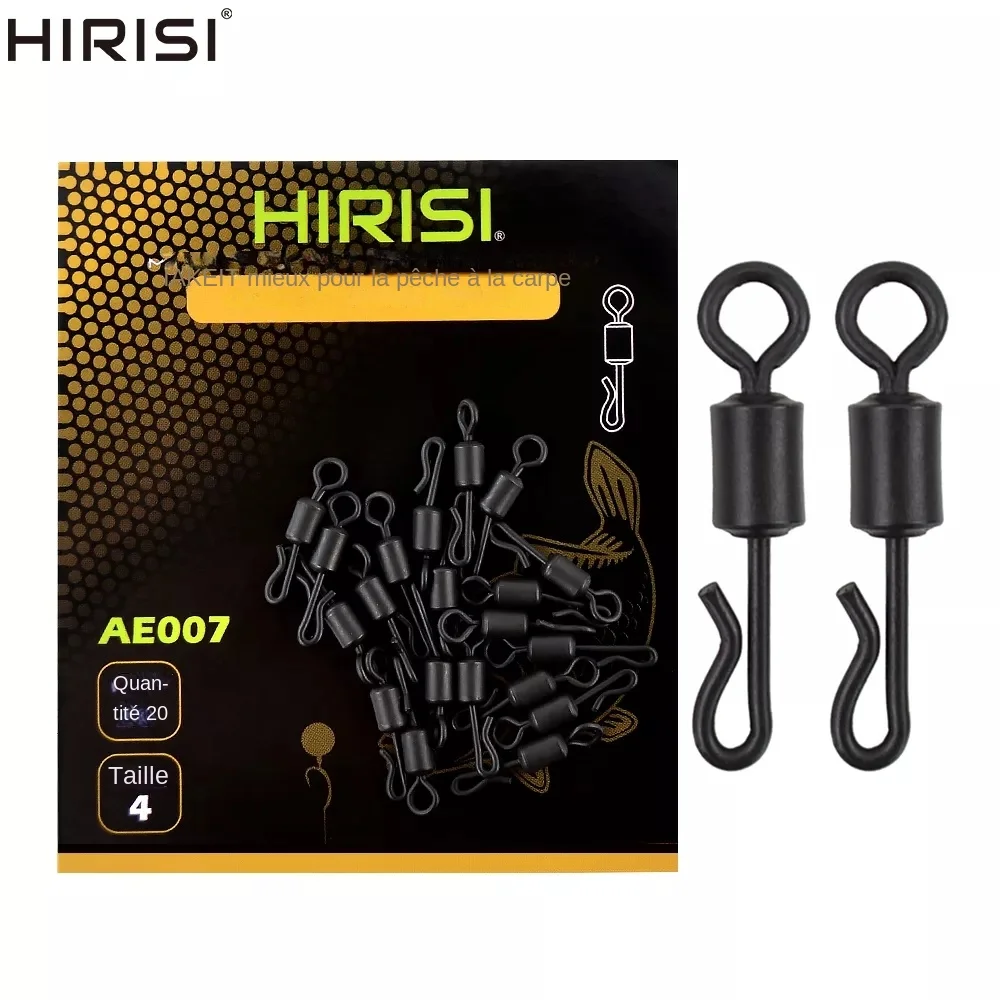 20 émerillons rapides en acier inox pour montage carpe - Accessoires terminal tackle AE007