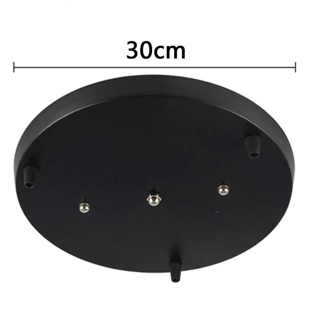 Description Picture 6 of itemDIY Ceiling mounted Base Canopy Plate 3 Heads Chandeliers pendant Light hanging Lighting ceiling Accessories Black White