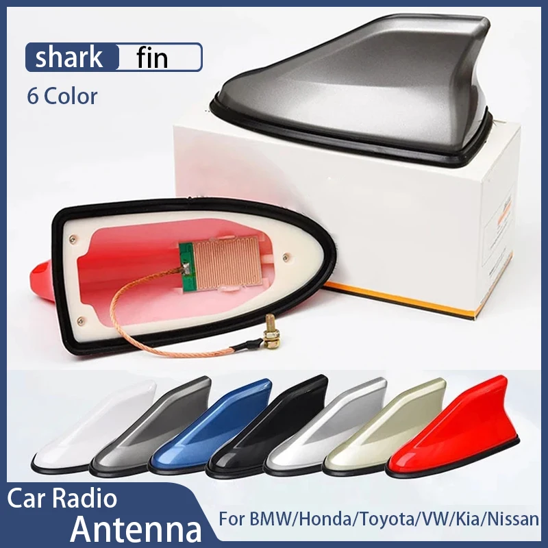 Car Roof Shark Fin Aerial Antenna Toppers Replacement Auto Radio fm
