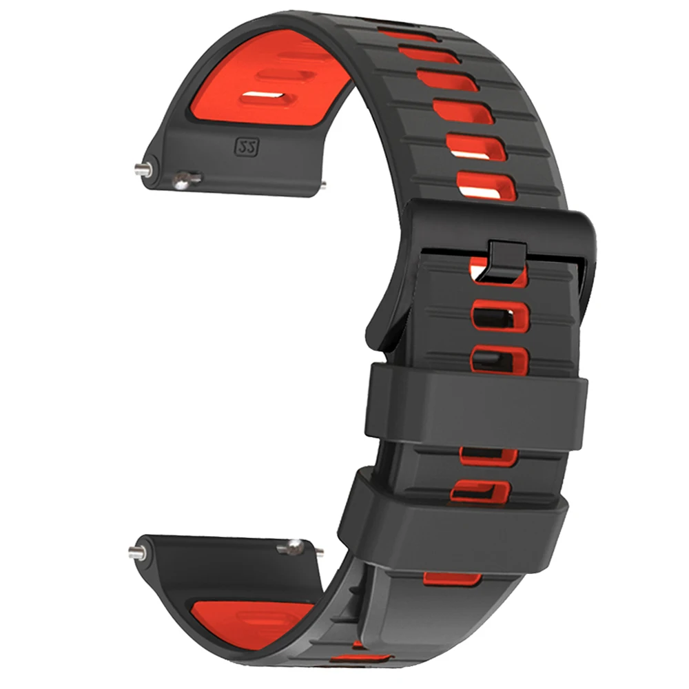 Silicone 22mm Sports Watch Strap - Premium Wristband Replacement