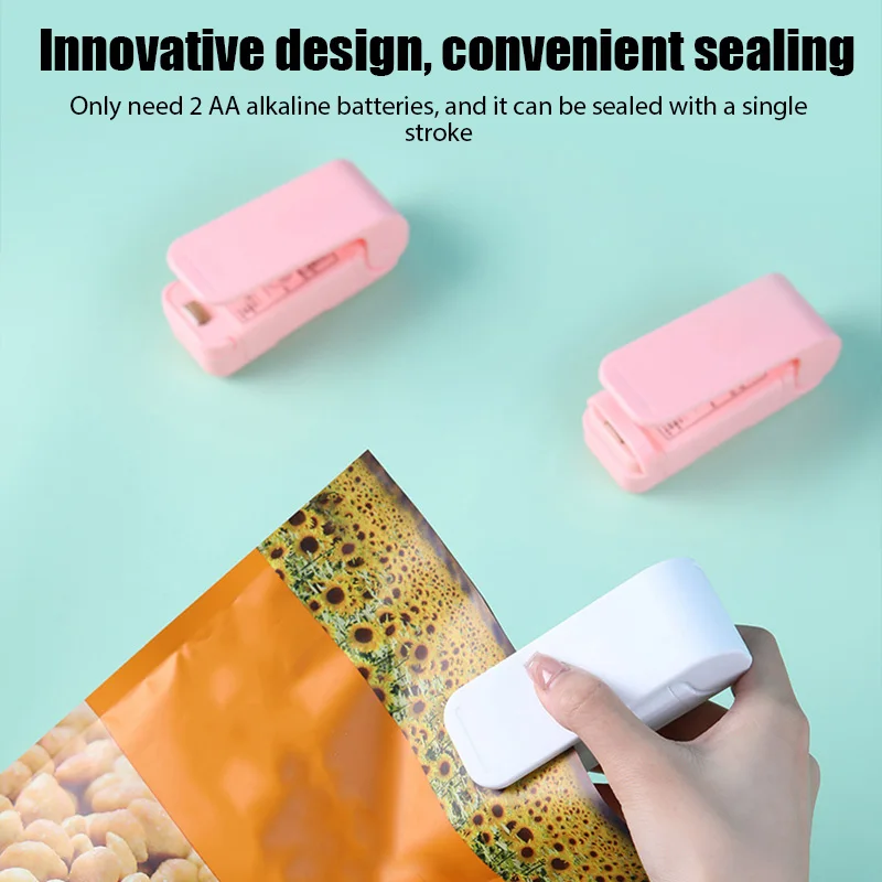 Mini Sealer Portable Mini Heat Bag Sealing Machine Food Bag Heat Sealer Handy Sticker Seal for Food Snack Kitchen Gadgets Accessories