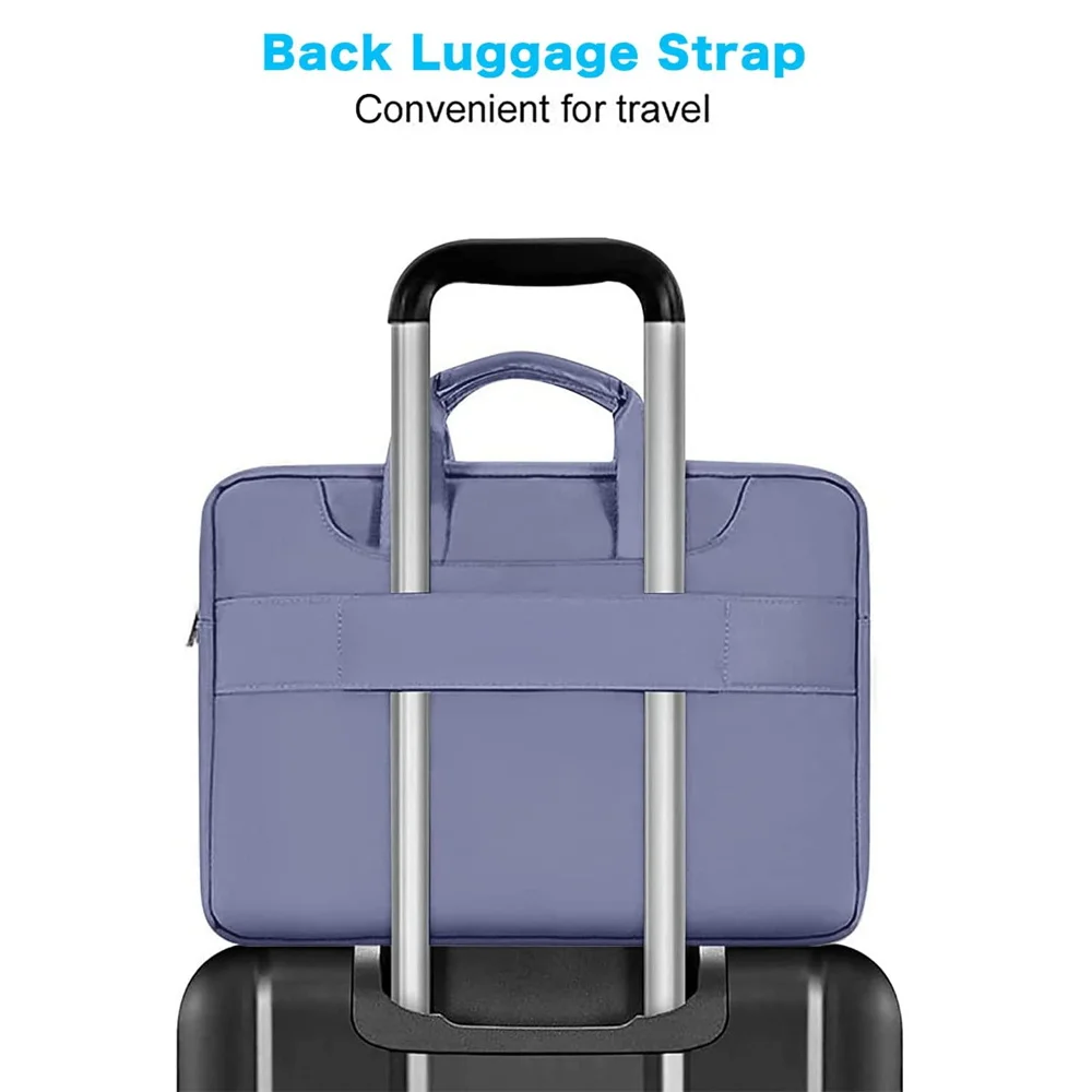 Bolsa para Portátil Case 13.3 14 15.6 17.3 Polegada para 2023 Macbook Pro ar m1 m2 Dell Lenovo hp Asus Notebook Bolsa de Ombro Maleta Manga - Imagem 4