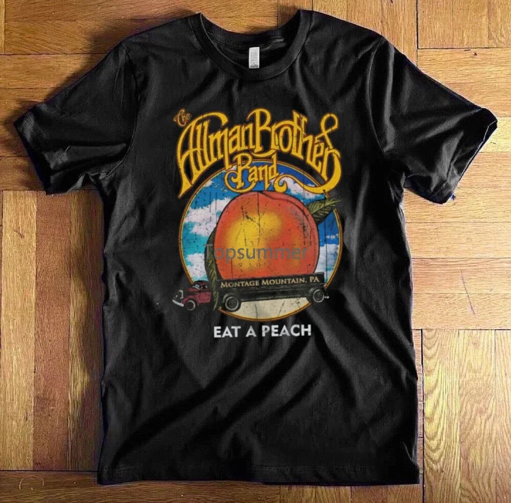 

Allmans Brothers Band Eat A Peach Cotton Black Unisex T-Shirt S-5Xl Vm8182