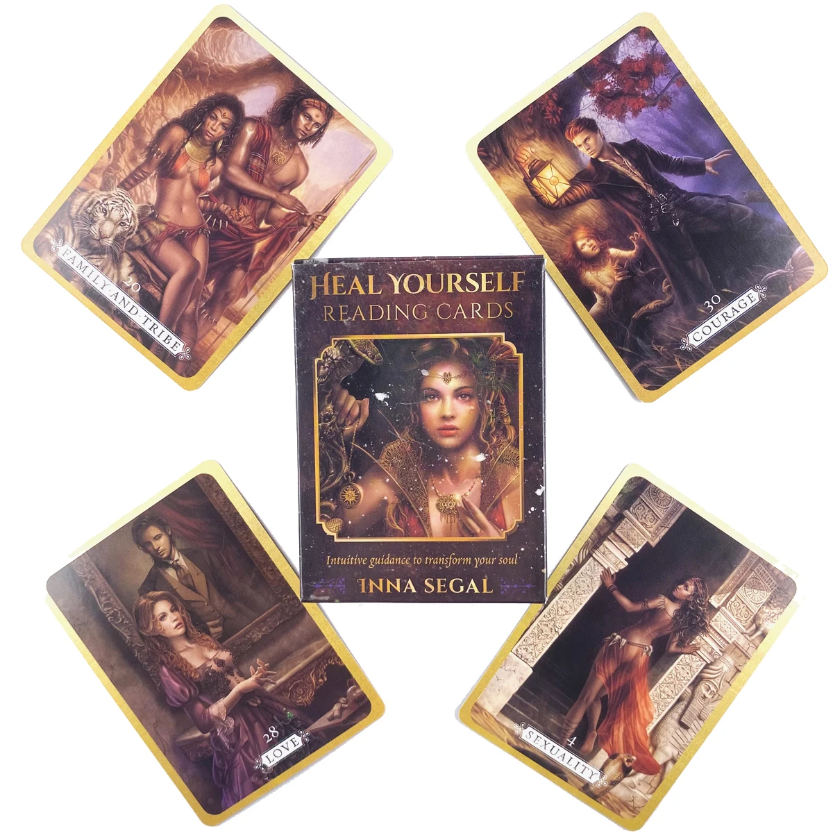 

Heal Yourself Reading Cards Oracle Tarot Leisure Party Game High Quality Fortune-telling Prophecy Tarot Deck With PDF Guide