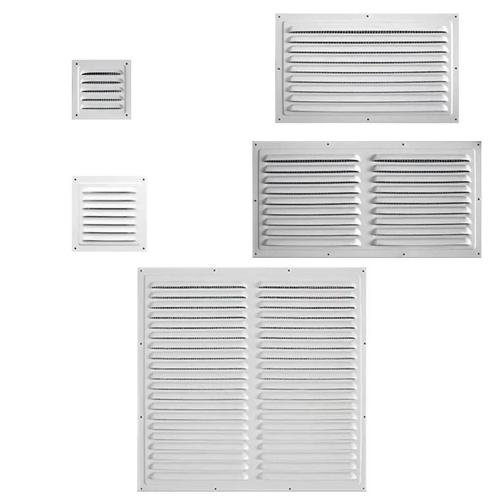 Metal Louver Air Vents Grille Ventilation Covers Aluminum Grilles Duct Heating Cooling Vents Plate Insect Screen Cover Air Air Vent Grille Ventilation Grille Air Vent Cover