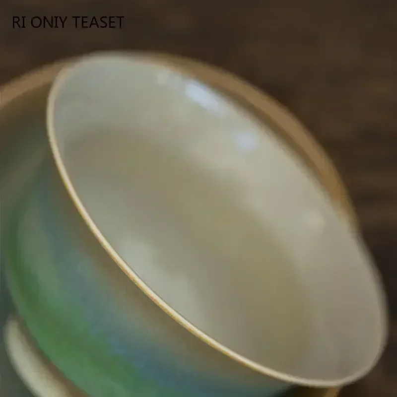 Chinese High-end Ceramic Tea Tureen 130ml Master Teacup Handmade Gaiwan Travel Portable Tea Bowl Household Teaware Accessories