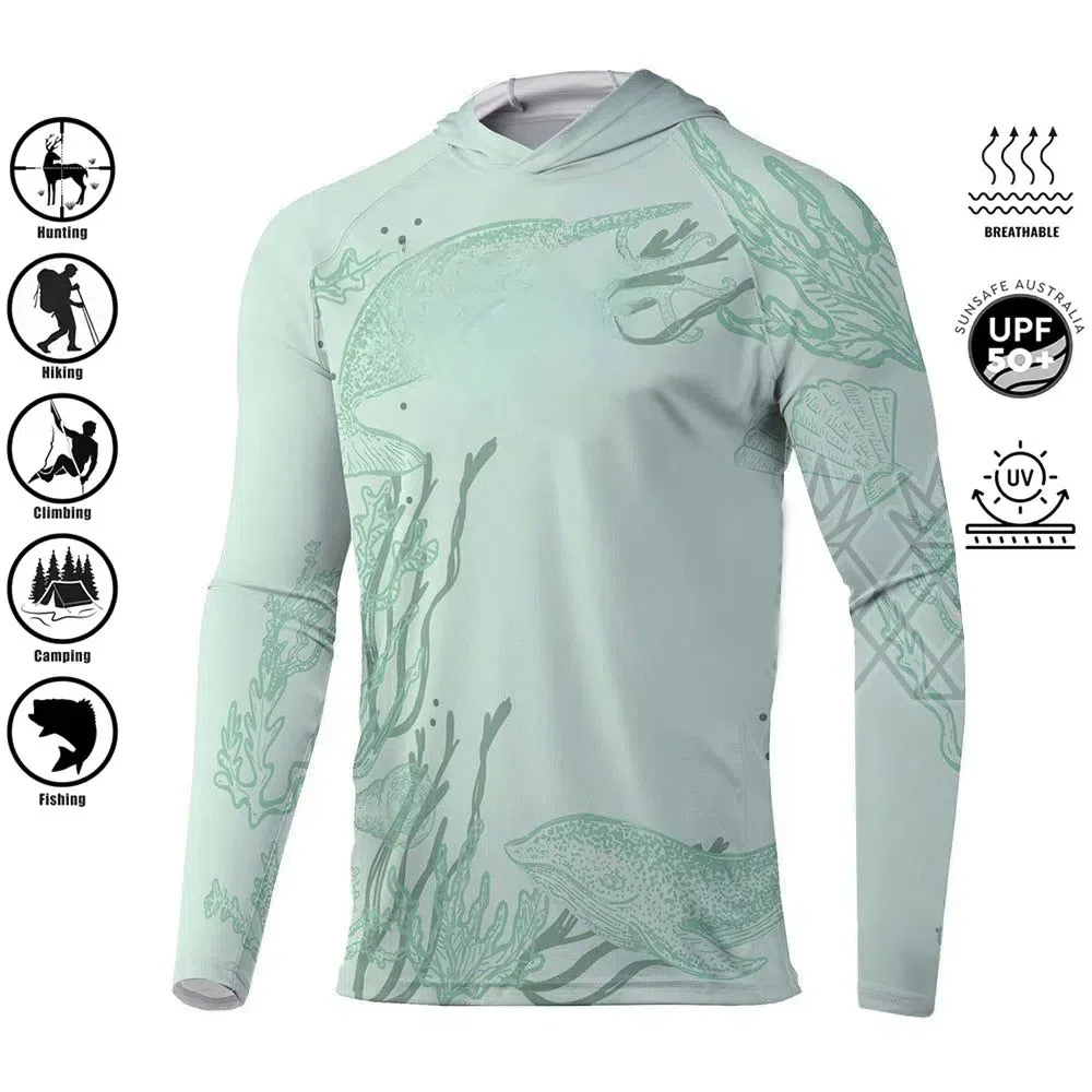 Camisa de pesca con capucha, protección UV UPF 50+, camisetas de secado  rápido, camiseta transpirable que absorbe la humedad para exteriores, ropa  de pesca - AliExpress, image size:1000x1000
