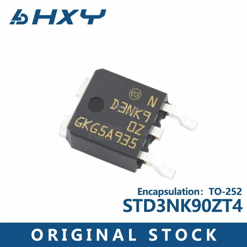 

10PCS in-line STD3NK90ZT4 STD3NK package TO-252 MOS FET