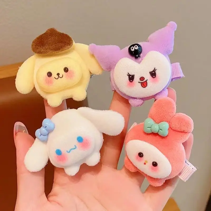 

Sanrio Kurome Cinnamoroll My Melody Anime Cartoon Kawaii Cute Rubber Band Autumn and Winter Girls' Hair Clip Hair Accessories