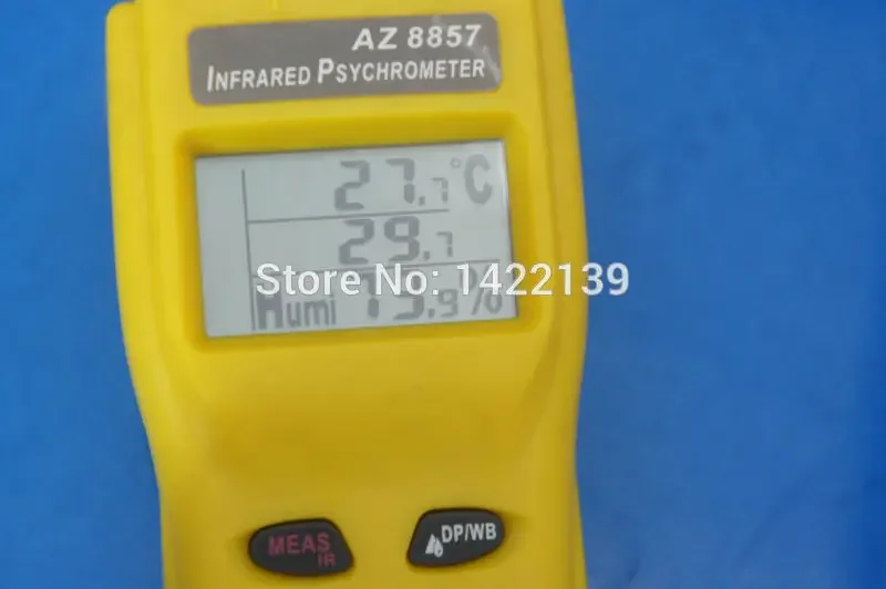 AZ-8857 Infrared Thermometer with Hygrometer | IR Laser Temperature & Relative Humidity Meter for Industrial Measurement detail image 6