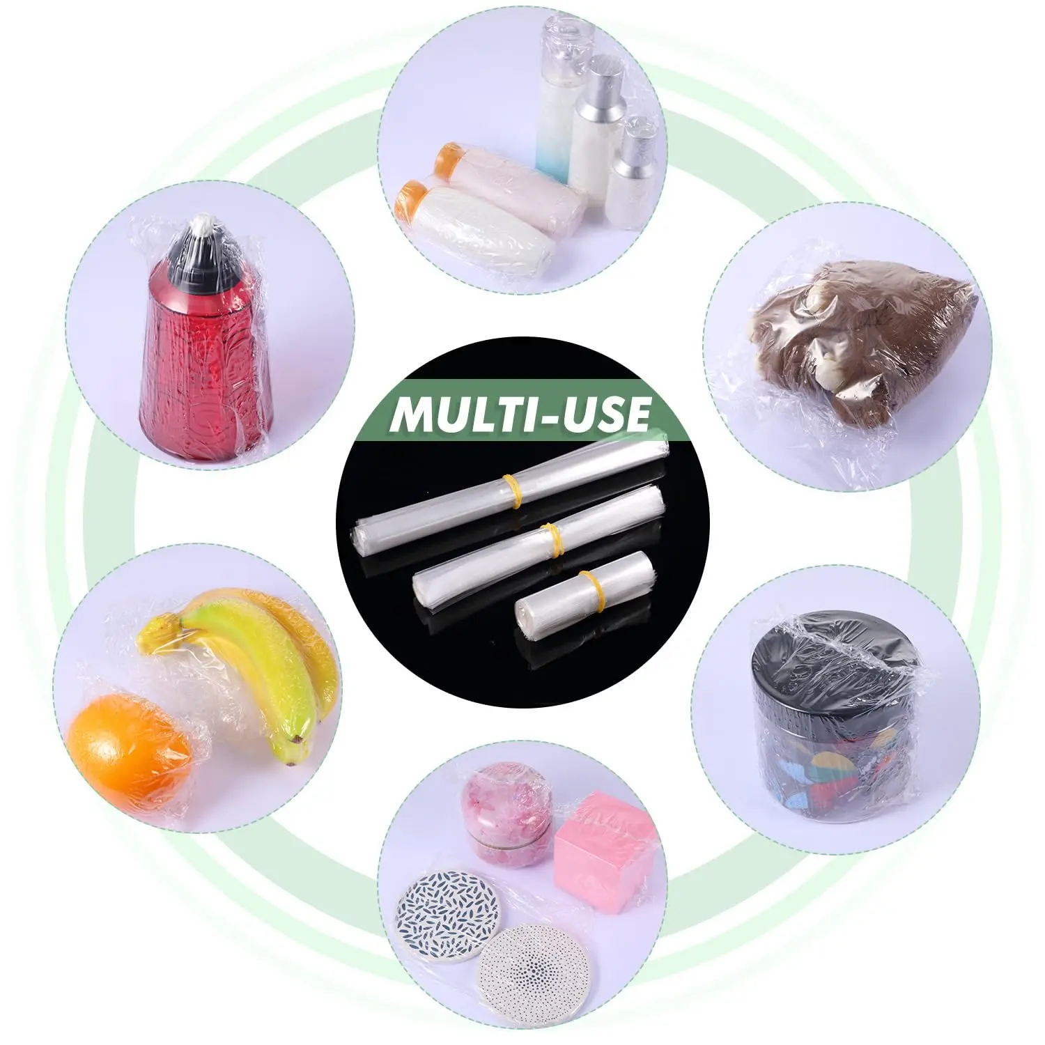 Shrink Wrap Bags PVC Clear Heat Shrink Film Bag for Shoes Books Soap DIY Crafts Waterproof Mould Proof Heat Hair Dryer Sealing