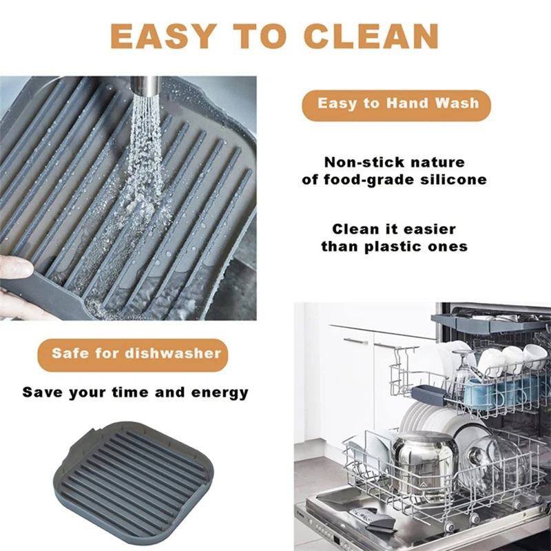 B53C Silicone Microwave Bacon Tray Microwave Bacon Machine Food Grade Silicone Pan