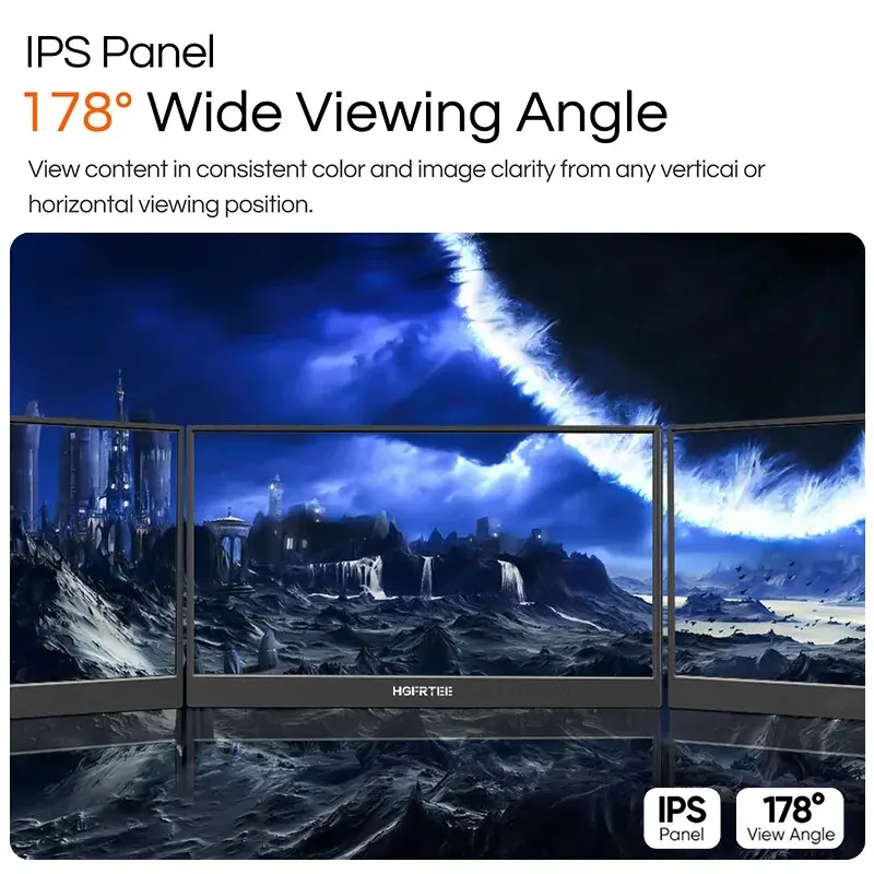 HGFRTEE ޴  ADS-IPS PC ̹ Ȯ ÷, Ʈ  ° ȭ,  C Ÿ HDMI IPS ũ, Xbo, 15.6 ġ