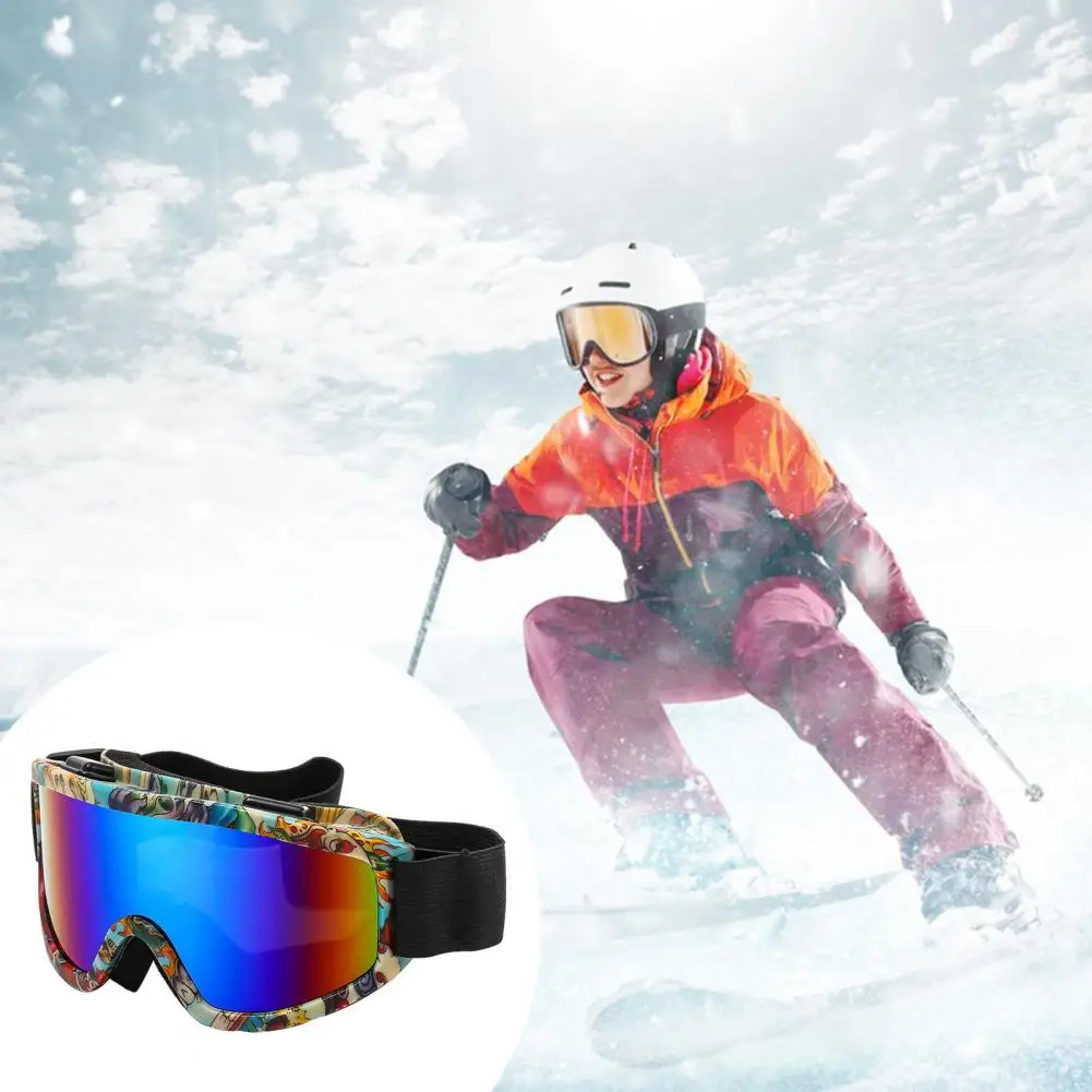 Winter Ski Goggles Double-layer Lens Ski Goggles Winter Outdoor Ski Goggles Double Layers Lens Anti-fog Snow for Men for Cycling