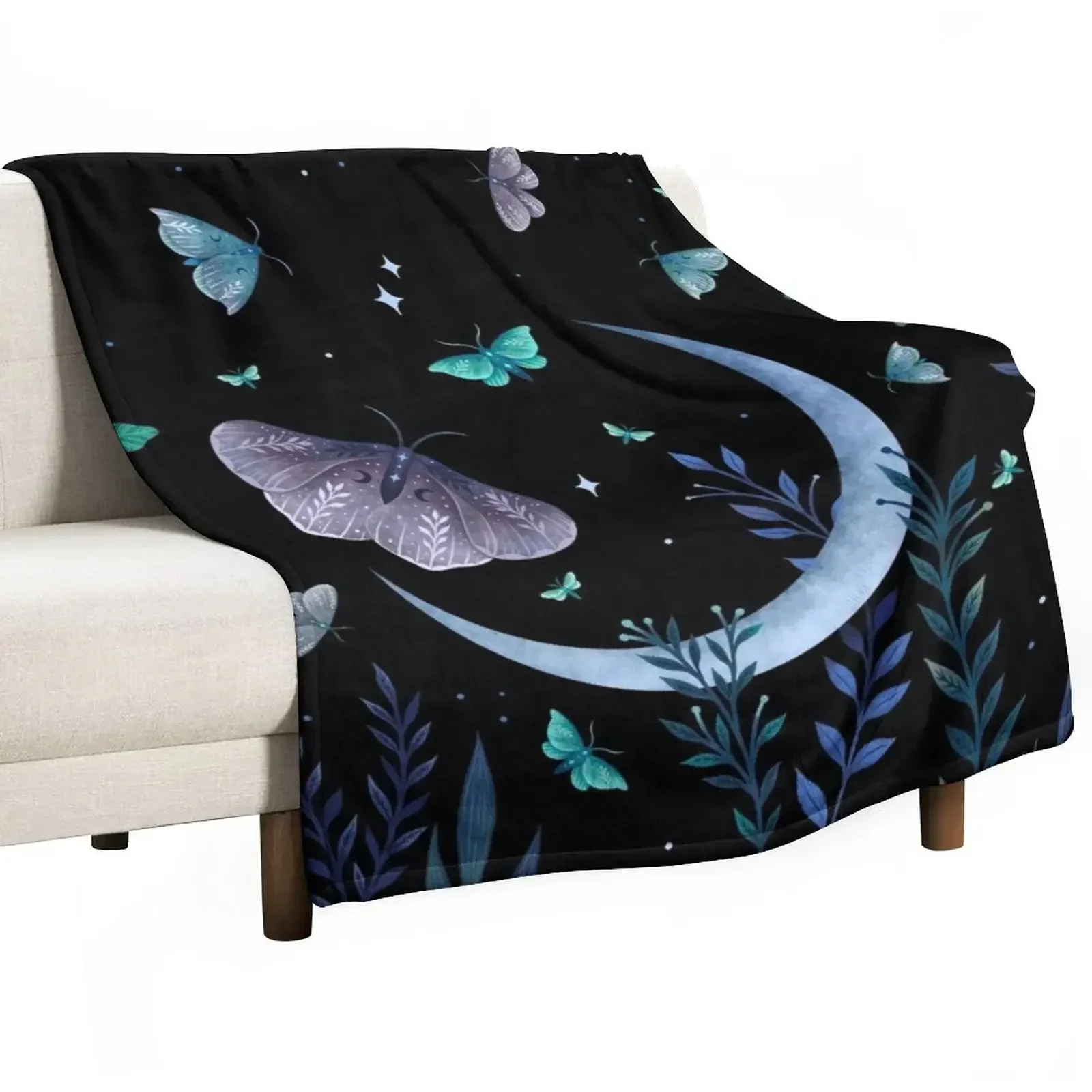 

Moth Garden Throw Blanket halloween Personalized Gift Blankets