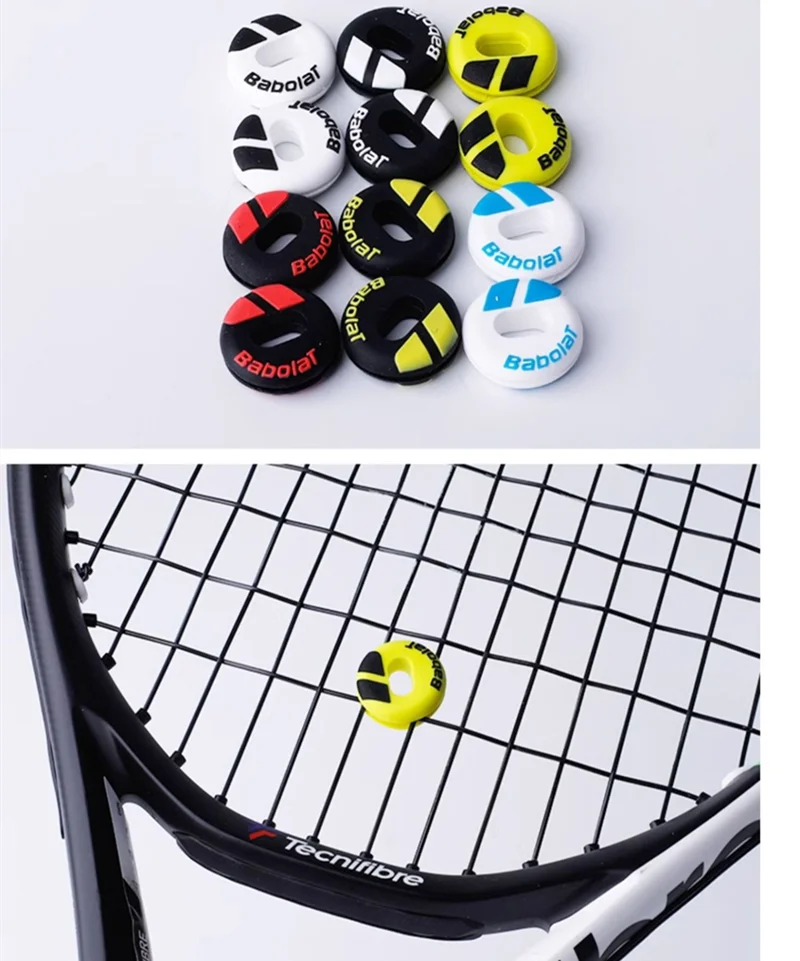 Tennis Accessories 10/2Pcs Babolat Racquet Vibration Dampeners Colorful Reduce Professional Tennis Racket Shock Absorber